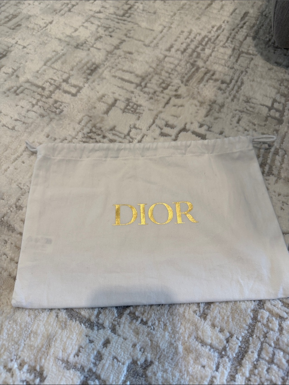 Dior Cream Cotton Care Label Tag